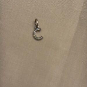 Pandora Sterling Silver C Initial Pendant